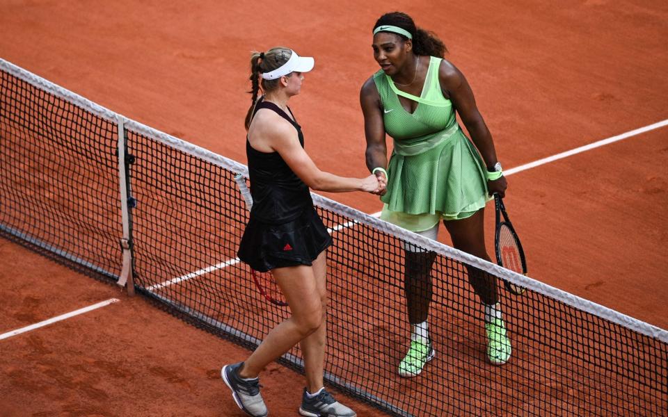 Rybakina was not born when Williams made her debut at Roland Garros - AFP