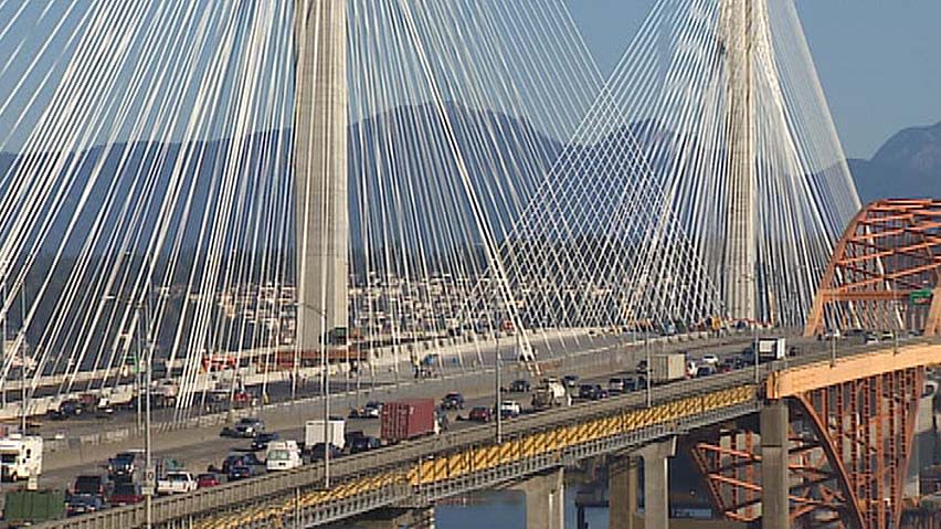 Eight of 10 lanes on the new Port Mann Bridge will be open on Dec. 1 the government has announced. 