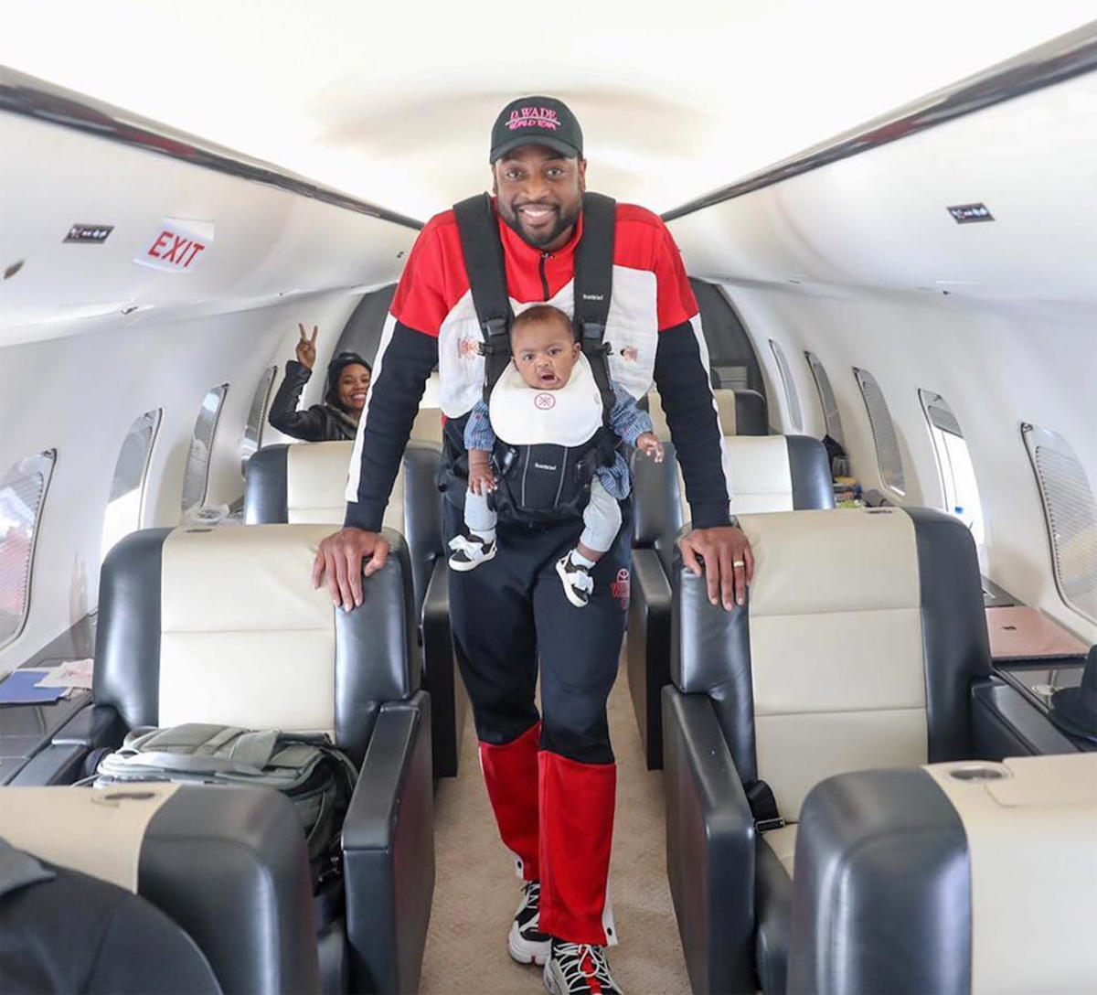 Dwyane Wade Borrows Andy Cohen's 'Swag' in Sweet Plane Photo with ...