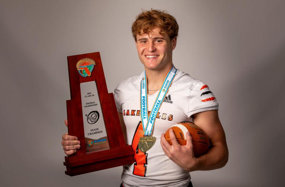 All County Football - Lake Wales  High School - Trent Grotjan in Lakeland Fl  Thursday December 22,2022.Ernst Peters/The Ledger