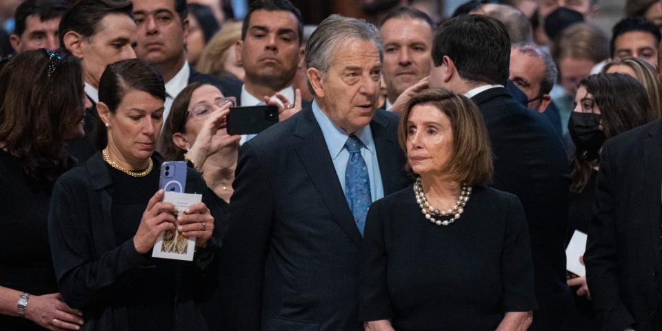 Nancy Pelosi and her husband Paul Pelosi.