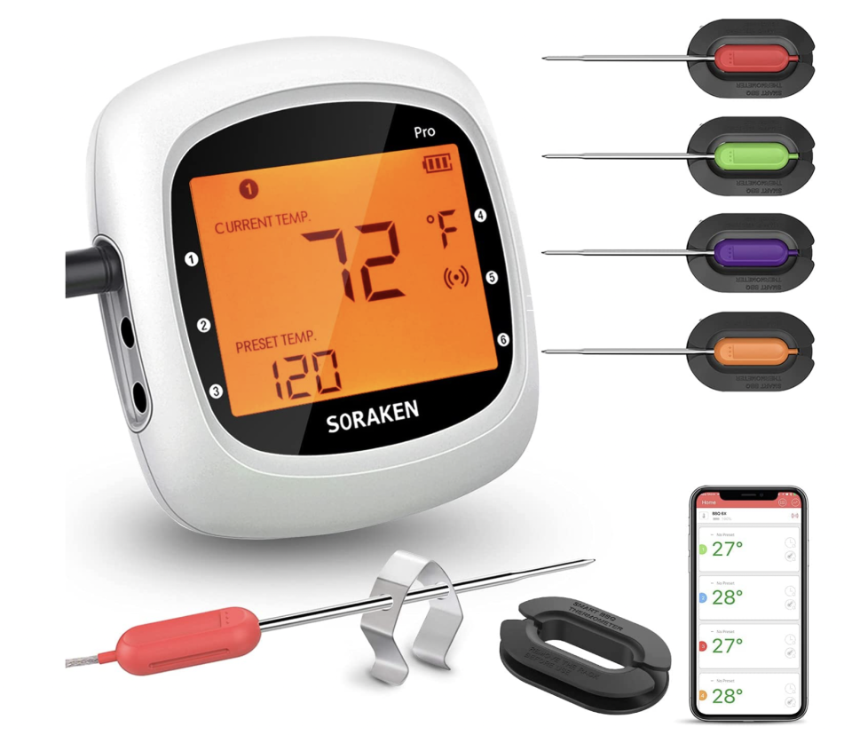bluetooth meat thermometer, Soraken Wireless Bluetooth Meat Thermometer