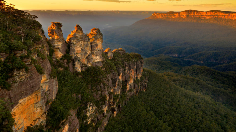 View over the landmark rock formation 