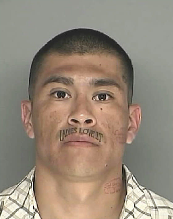 This Romeo got right to the point with his romantic <a href="http://www.thesmokinggun.com/file/joe-cool-ice?page=2" target="_blank">"Ladies Love It" mustache tattoo. </a> No report on if the ladies did, in fact, "love it," but we sure do. 