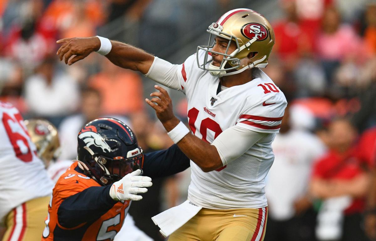 Jimmy Garoppolo, 49ers fall apart in loss to Broncos as Russell