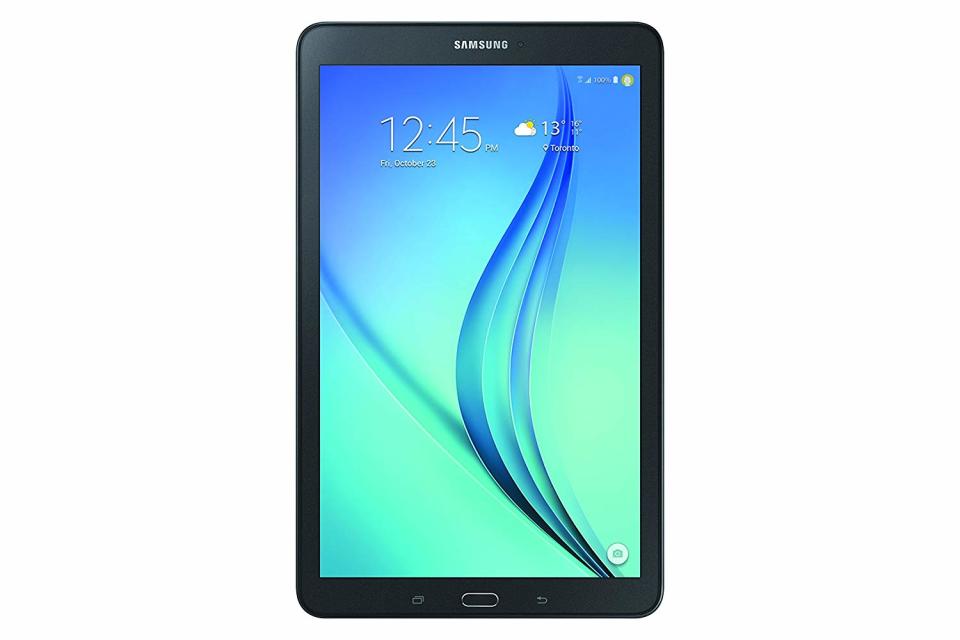 The Samsung Galaxy Tab E includes a 7,300 mAh battery for a long 12-hour battery. (Photo: Amazon)