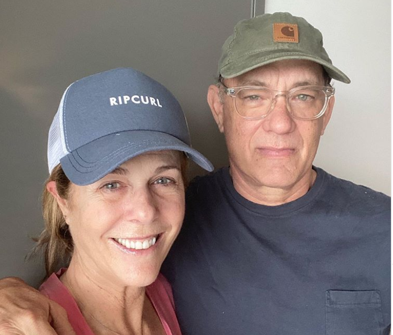 Rita Wilson and Tom Hanks shared an update as they are treated for coronavirus: Tom Hanks/Instagram