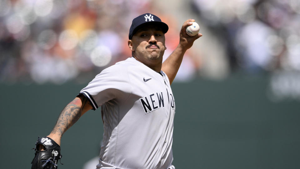 New York Yankees starting pitcher Nestor Cortes (65) is a top fantasy pickup