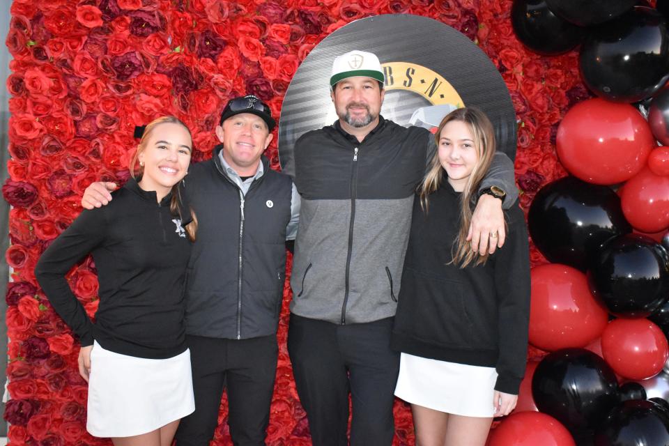 Tristan Tang, Tyler Tang, Jimi Davis and Madelyn Davis were among the attendees at Xavier College Preparatory High School's 15th annual Fairway to Heaven golf tournament on Feb. 2, 2024.