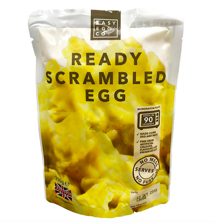 <em>The eggs come in a microwaveable pouch and will be ready to eat in 90 seconds (Iceland)</em>