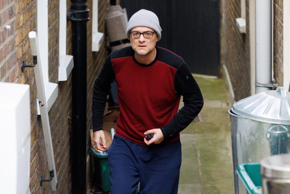 London, UK. 28th Jan, 2022. Dominic Cummings, Boris Johnsons former Chief political adviser, outside his house. He has given his evidence to the Sue Gray inquiry. He has publicly stated that he witnessed Boris Johnson attending a party at Number 10. Credit: Mark Thomas/Alamy Live News