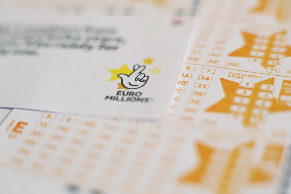 A lucky UK lottery ticket holder has bagged £61 million in Tuesday’s EuroMillions draw - but is yet to come forward to claim the winnings (PA Archive)