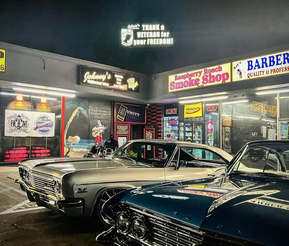 <p>Courtesy Johnny’s Saloon</p><p>John Grondorf, owner of Los Angeles’s <a href="https://la.eater.com/venue/92582/tinys-hi-dive-west-la" rel="nofollow noopener" target="_blank" data-ylk="slk:buzzy;elm:context_link;itc:0;sec:content-canvas" class="link ">buzzy</a> <a href="https://tinyshidive.com/" rel="nofollow noopener" target="_blank" data-ylk="slk:Tiny’s Hi-Dive;elm:context_link;itc:0;sec:content-canvas" class="link ">Tiny’s Hi-Dive</a>, calls <a href="https://johnnyssaloonhb.com/" rel="nofollow noopener" target="_blank" data-ylk="slk:Johnny’s Saloon;elm:context_link;itc:0;sec:content-canvas" class="link ">Johnny’s Saloon</a> in nearby Orange County “a twisted Cheers with hundreds of bottles of whiskey and awesome pizza in a punk-rock-haunted-house environment.” Score a Michter's Small Batch bourbon, along with the I Wanna Be Sedated pie (pepperoni, sausage, bell pepper, ricotta and pecorino romano cheese, garlic dust), and you will also find bliss.</p>