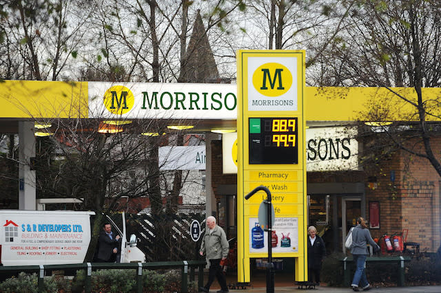 A general view of the Morrison's filling station forecourt in Whitley Bay, North Tyneside. 