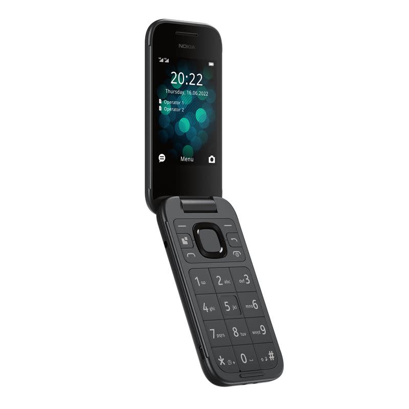 掀蓋式式手機 Nokia 2660 Flip 4G。（圖／Nokia提供）