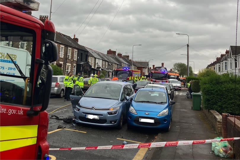 A multi-vehicle incident in Whitchurch, Cardiff, has drawn an emergency service presence on Monday evening -Credit:UGC