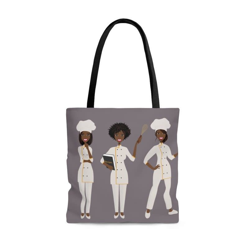 Black Chef Tote Bag