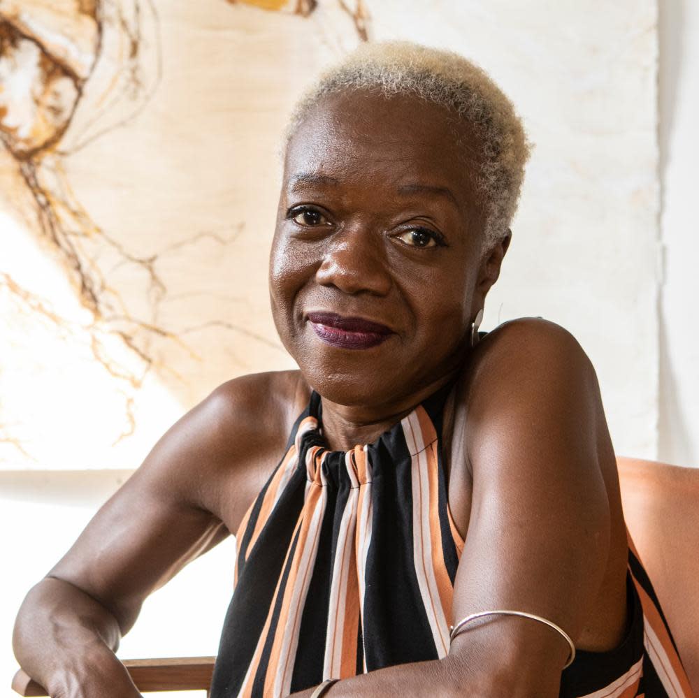 Johnson, in her studio in east London.