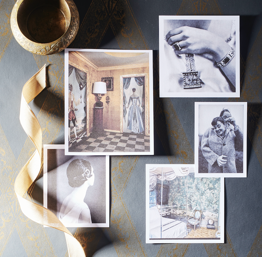 <p>As we move more deeply into fall and the scenery around us transitions toward winter, a palette of antique brass, sage green, and charcoal pulls at our sensibilities. Here are a few of the timeless photographs and interiors inspiring us today: </p><p>Lady Abdy, an English socialite and art dealer, was photographed in 1928 wearing a brooch made of Egyptian mosaic and surrounded by diamonds, emeralds, and rubies, dreamed up by French maison <a href="https://www.cartier.com/" rel="nofollow noopener" target="_blank" data-ylk="slk:Cartier;elm:context_link;itc:0;sec:content-canvas" class="link ">Cartier</a>. </p><p>Mel Ferrer buttons his wife, legendary actress and style icon Audrey Hepburn, into his wool coat on a blustery day on a country road outside Paris.</p><p>Pauline de Rothschild's Paris bedroom, photographed for <em>Vogue</em> in 1969, boasts an 18th-century wallpaper that brings the garden indoors, even when the world itself isn't in bloom. </p><p>Ilka Chase, a writer, actress, and radio star, was photographed in 1925 wearing a <a href="https://www.cartier.com/" rel="nofollow noopener" target="_blank" data-ylk="slk:Cartier;elm:context_link;itc:0;sec:content-canvas" class="link ">Cartier</a> tortoiseshell headpiece complete with diamond accents at the ears. </p><p>Tony Duquette's Beverly Hills home's hallway pays home to the theatrics of Hollywood with fanciful murals painted by Mrs. Duquette herself.</p>