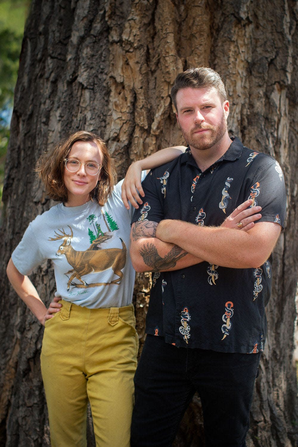 Sarah and Austin McCombie of North Carolina-based roots music band The Chatham Rabbits. Austin hails from Wilmington.