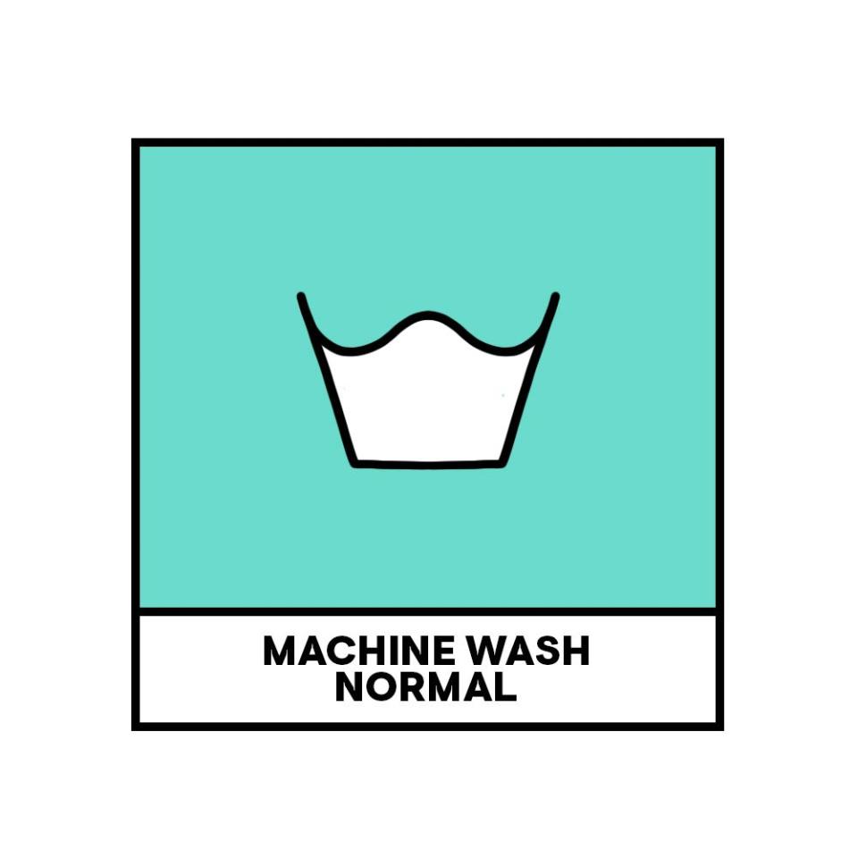 machine wash normal laundry symbol