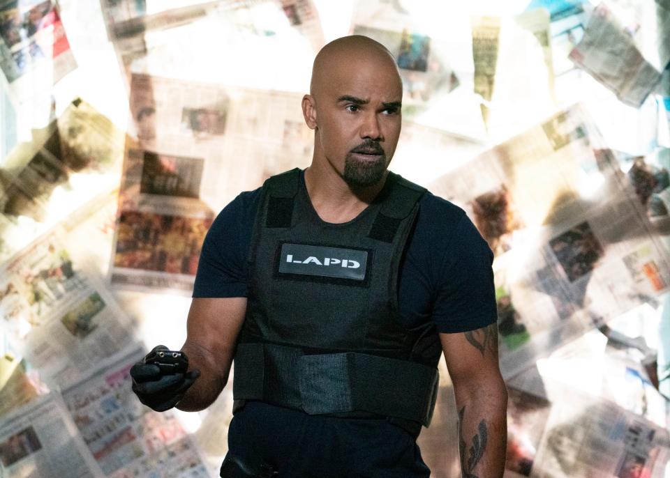 Shemar Moore on an episode of CBS' "S.W.A.T." Moore surprised an audience member on "The Jennifer Hudson Show" with a kiss.