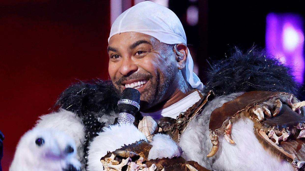  Ginuwine after being unmasked on The Masked Singer on Fox. 