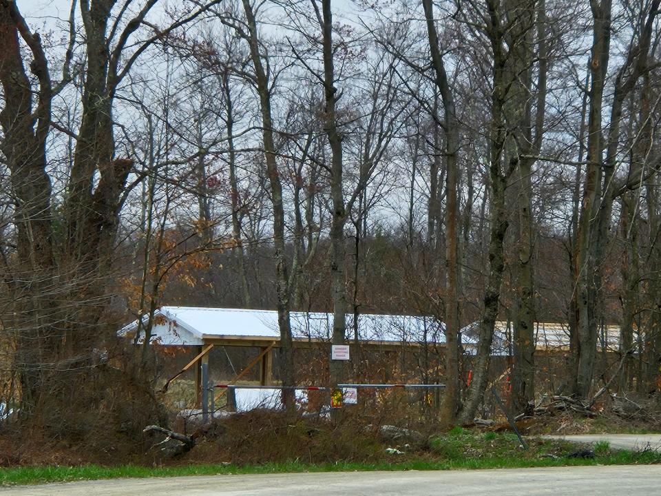 The Pennsylvania State Game Lands 127 shooting range closed down in early April for renovations, seen in progress on April 19, 2024.