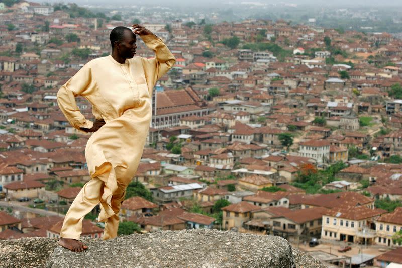 FILE PHOTO: Sotomi looks out over the southern Nigerian city of Abeokuta