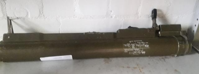 One of the more unusual firearms - a rocket launcher. (Hampshire Constabulary)