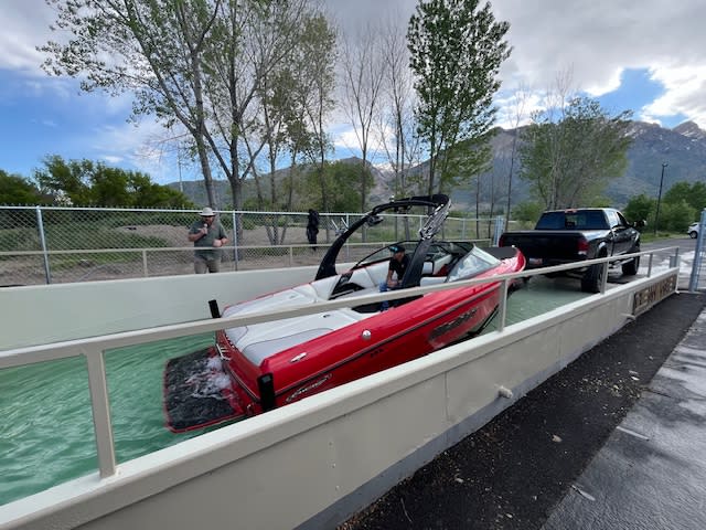 Willard Bay dip tank. (Courtesy Utah Division of Wildlife Resources)