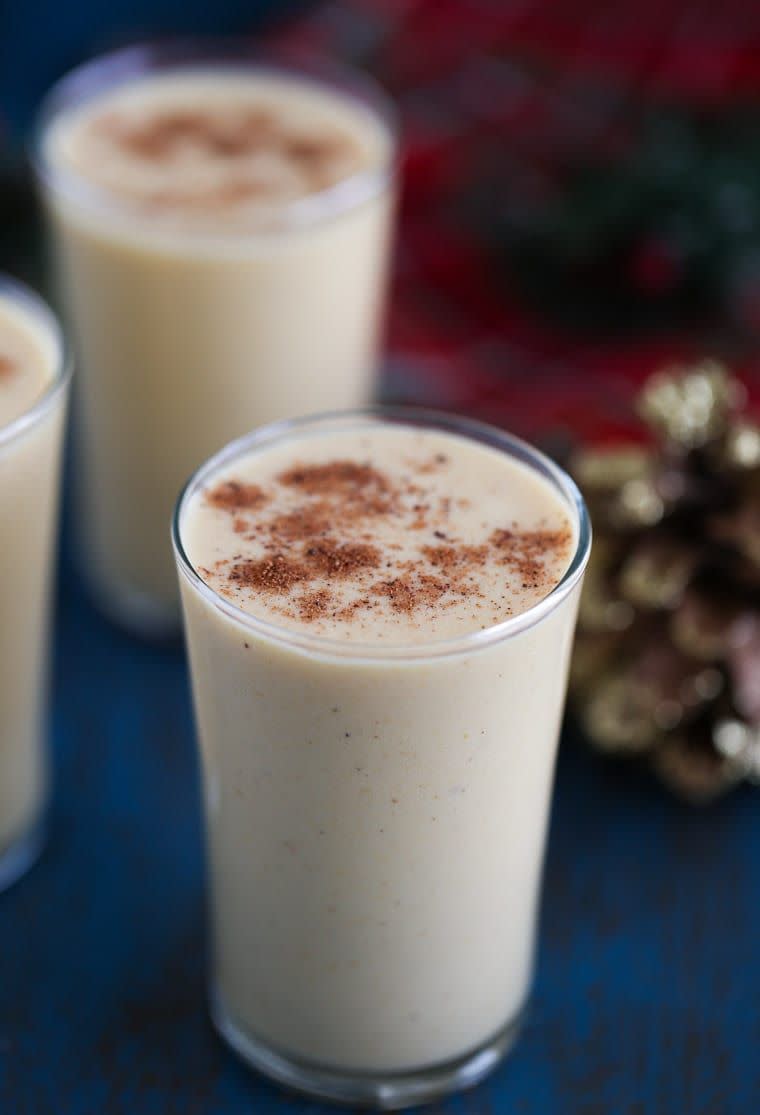 Pumpkin Eggnog with Bourbon