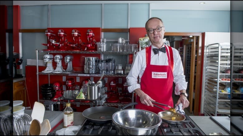 Christopher Kimball hosts America's Test Kitchen