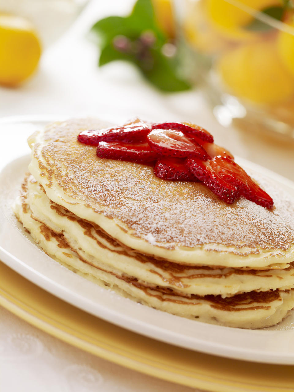 Lemon ricotta pancakes are a nice sweet treat for mom on her special day. (Cheesecake Factory)
