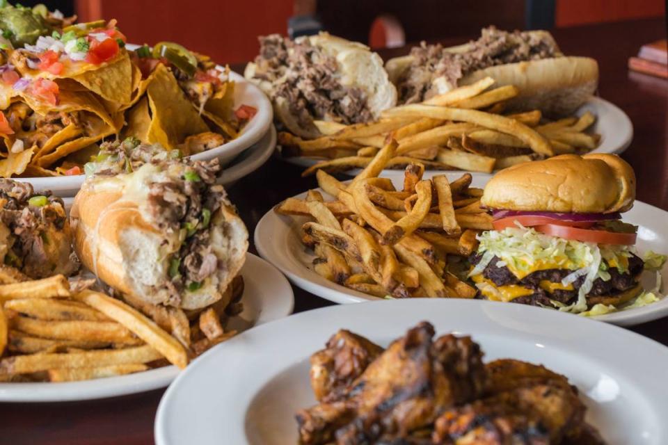 Duckworth’s offers a variety of game day foods, including burgers, nachos and sandwiches.