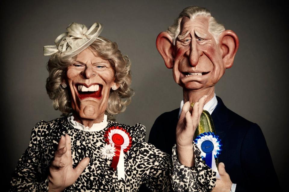 Likeness of the Prince of Wales and the Duchess of Cornwall (PA)