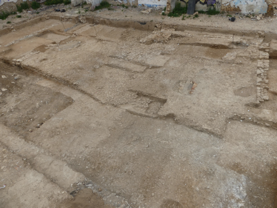 Stones that created a roadway were buried next to the main road, researchers said.