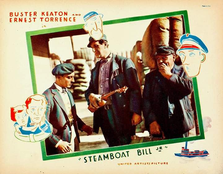 "Steamboat Bill Jr.," a 1928 silent film starring Kansas-born Buster Keaton, shown on the left, will be among movies shown in Topeka at the upcoming Kansas Silent Film Festival.