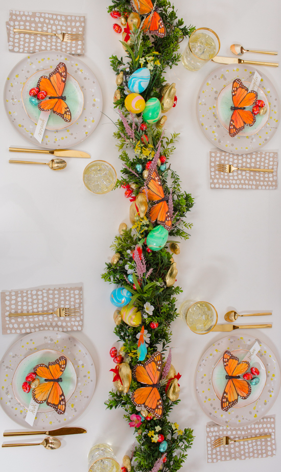 easter decorations easter egg and butterfly centerpiece