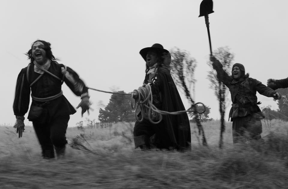 Ben Wheatley's <i>A Field In England</i> was released simultaneously in cinemas, on DVD and Blu-ray, digital and on television in 2013. (Film4)