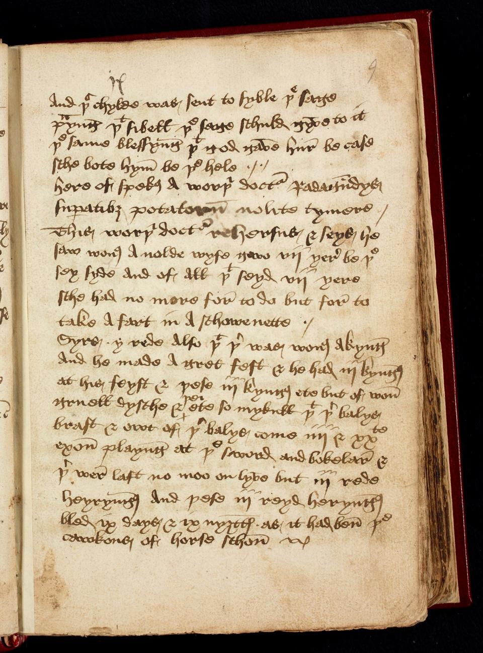 Red Hering mittelalterliches Manuskript Mittelalter Richard Heege Forschung Englische Sprache - Nationalbibliothek von Schottland