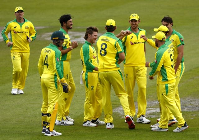 Australia against England at Old Trafford 