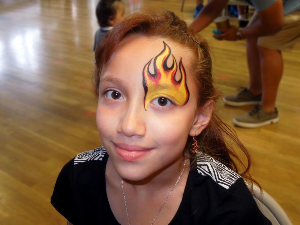 Flames Face Paint