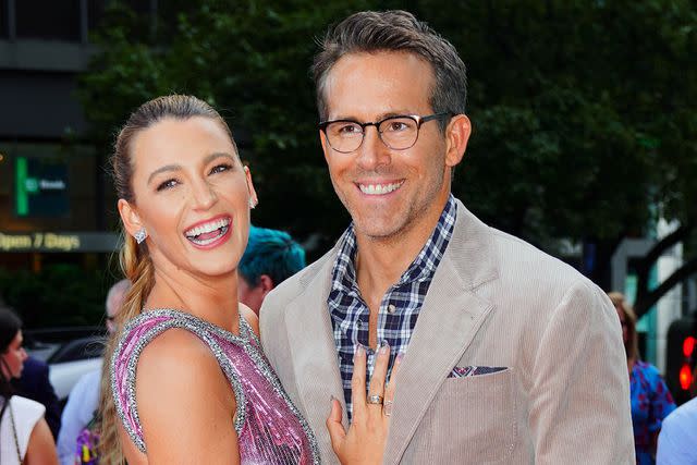 <p>Gotham/GC Images</p> Blake Lively and Ryan Reynolds at 'Free Guy' premiere in 2021