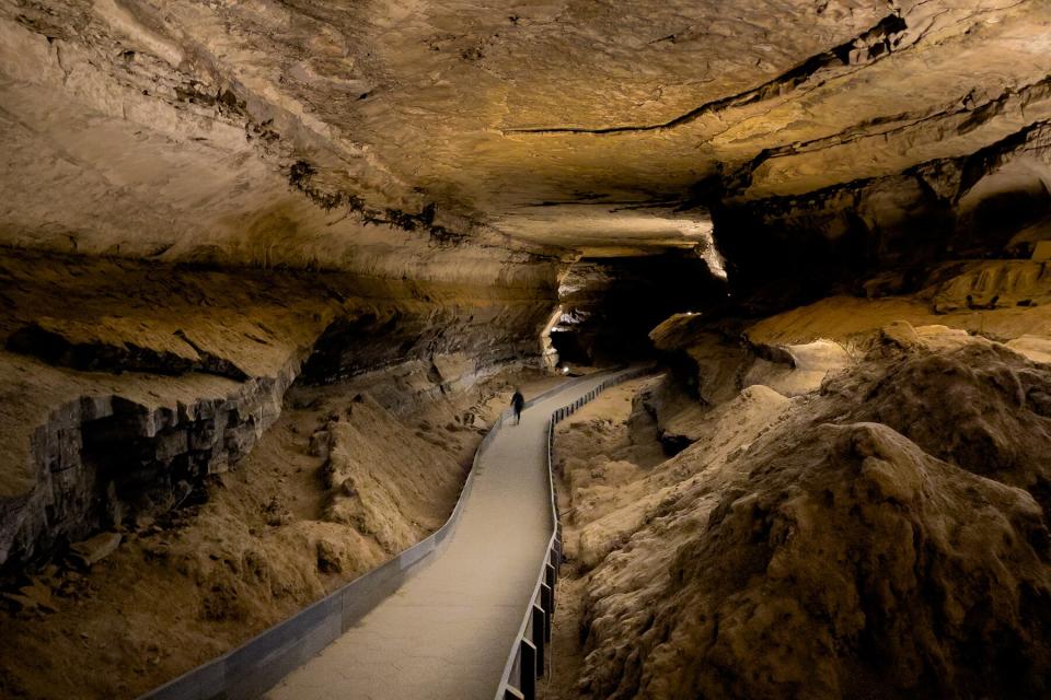 Interior of Mammoth Cave, Kentucky