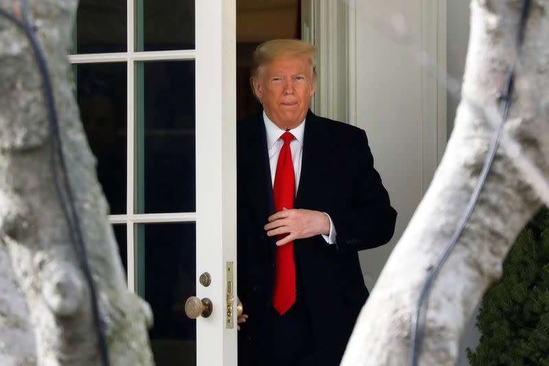 President Donald Trump departs to Michigan from Washington