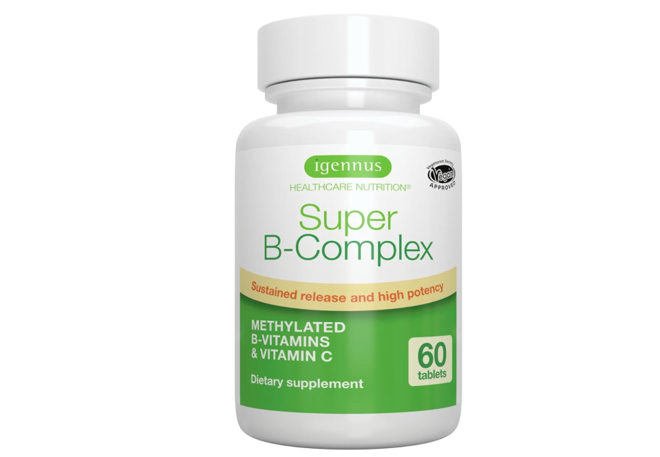 Super B-Complex – Methylated B Complex Vitamins, Folate & Methylcobalamin, Vegan. (PHOTO: Amazon Singapore)