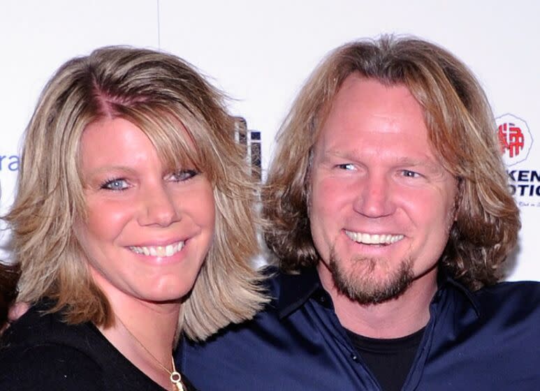 LAS VEGAS, NV - APRIL 14: (L-R) Meri Brown, Kody Brown, from "Sister Wives"