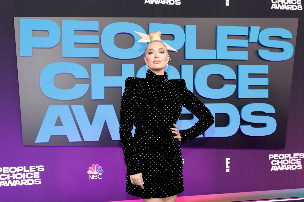 Erika Jayne attends the 47th Annual People's Choice Awards at Barker Hangar on December 07, 2021 in Santa Monica, California