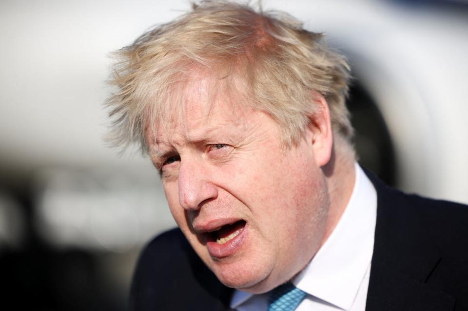 In Brussels, Johnson wrote that the EU wanted to standardise coffins, the smell of manure and the size of condoms (Reuters)